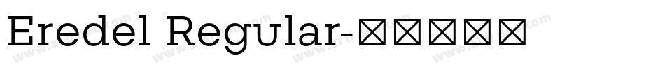Eredel Regular字体转换